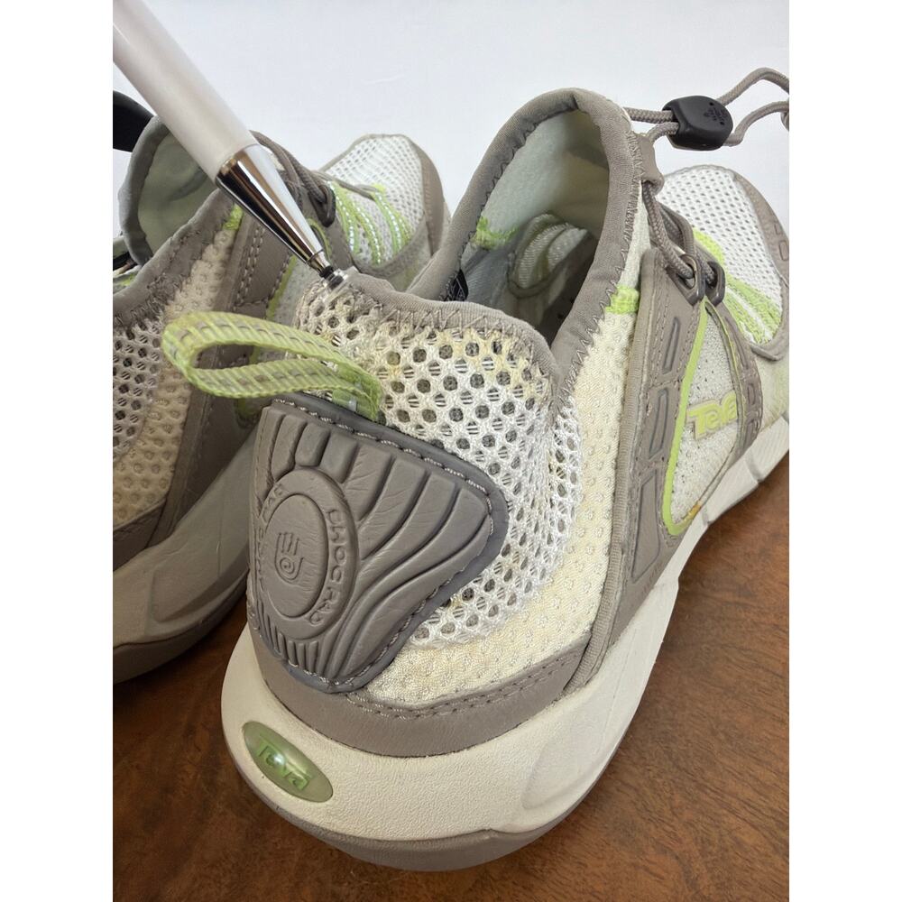 Teva White Grey Green Pull-On Sneakers Size 9 - Picture 8 of 11